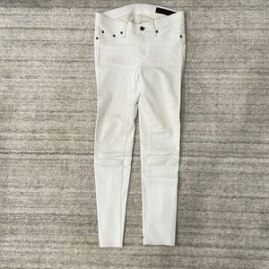 RAG & BONE WHITE 100% LAMB LEATHER PANTS
